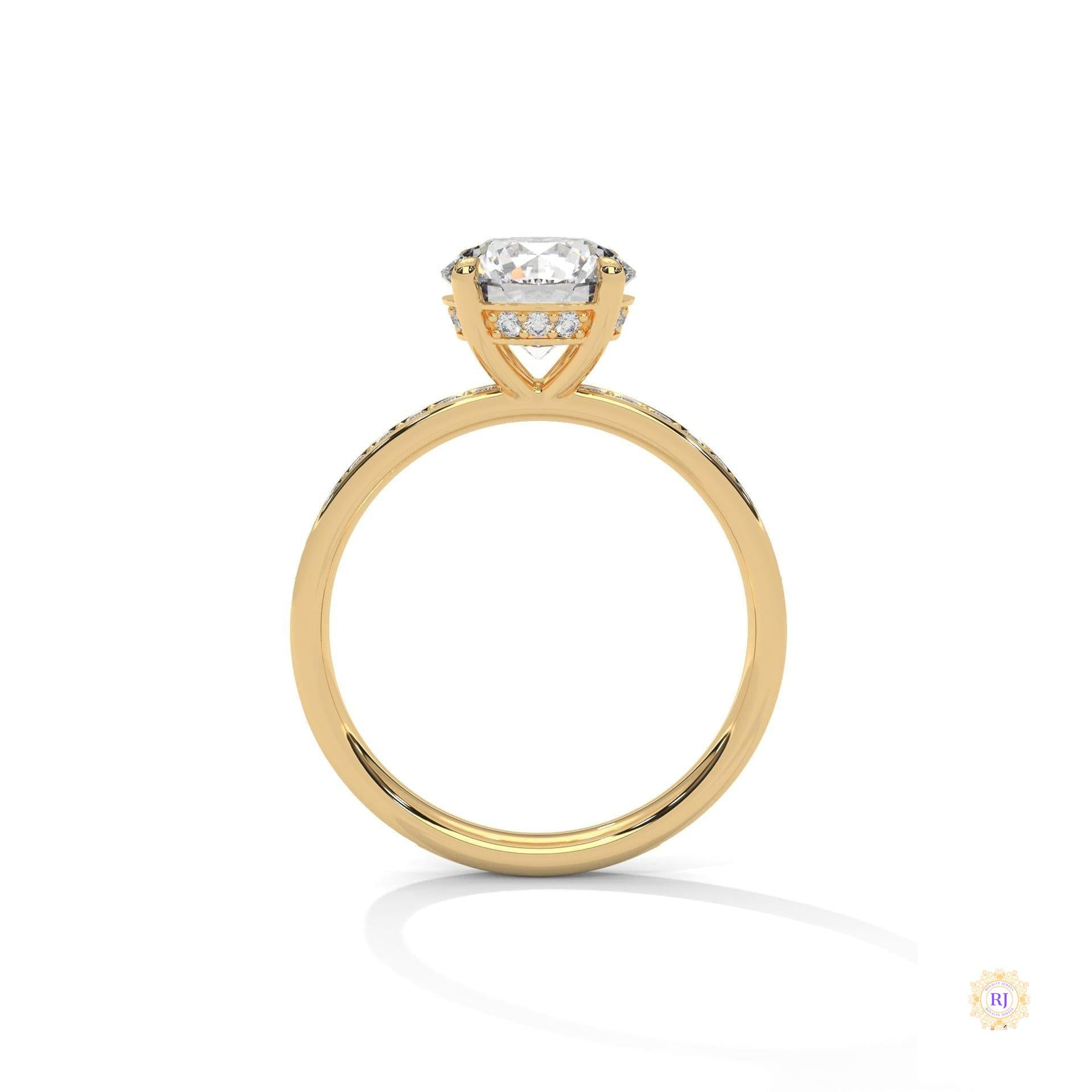 2.50 Ct. Lab Diamond Ring with Hidden Halo