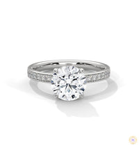 2.50 Ct. Lab Diamond Ring with Hidden Halo