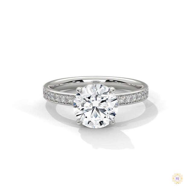2.50 Ct. Lab Diamond Ring with Hidden Halo