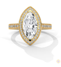 2.50 Ct. Marquise Halo Diamond Ring