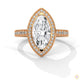 2.50 Ct. Marquise Halo Diamond Ring