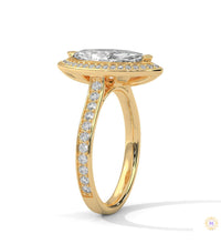 2.50 Ct. Marquise Halo Diamond Ring