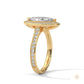 2.50 Ct. Marquise Halo Diamond Ring