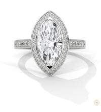 2.50 Ct. Marquise Halo Diamond Ring