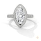 2.50 Ct. Marquise Halo Diamond Ring