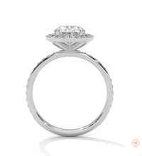 2.50 Ct. Oval Halo Lab Diamond Engagement Ring