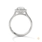 2.50 Ct. Oval Halo Lab Diamond Engagement Ring