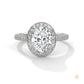2.50 Ct. Oval Halo Lab Diamond Engagement Ring