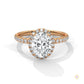 2.50 Ct. Oval Halo Lab Diamond Ring