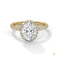 2.50 Ct. Oval Halo Lab Diamond Ring