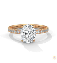 2.50 Ct. Oval Lab Diamond Ring