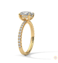 2.50 Ct. Oval Lab Diamond Ring