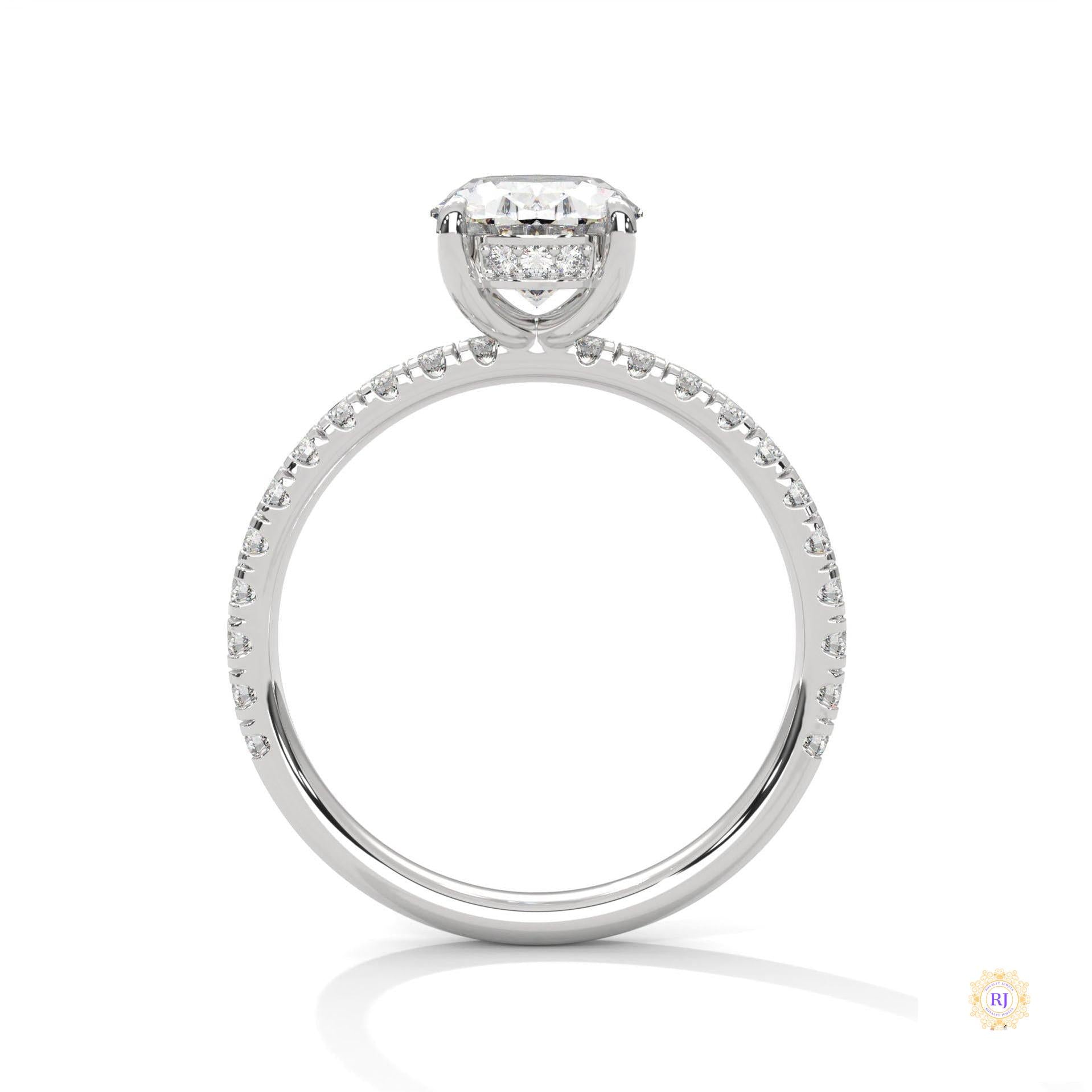 2.50 Ct. Oval Lab Diamond Ring