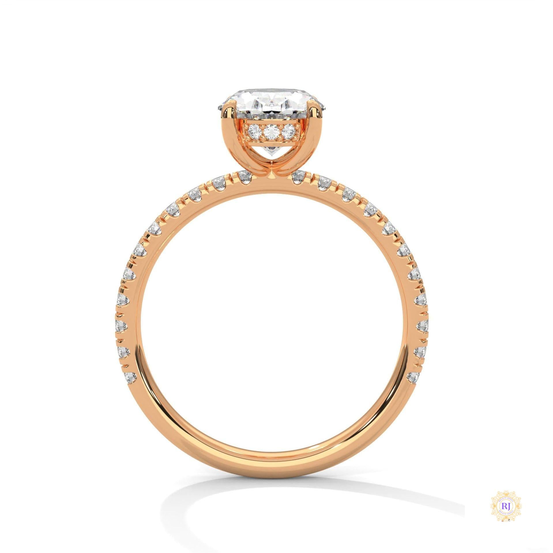 2.50 Ct. Oval Lab Diamond Ring
