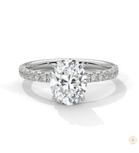 2.50 Ct. Oval Lab Diamond Ring