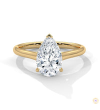 2.50 Ct. Pear Solitaire Lab Diamond Ring