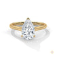 2.50 Ct. Pear Solitaire Lab Diamond Ring