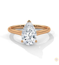 2.50 Ct. Pear Solitaire Lab Diamond Ring