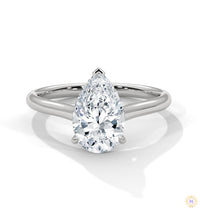 2.50 Ct. Pear Solitaire Lab Diamond Ring