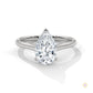 2.50 Ct. Pear Solitaire Lab Diamond Ring