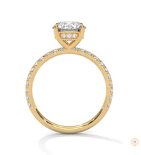 2.50 Ct. Round Lab Diamond Pavé Engagement Ring