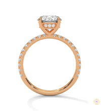 2.50 Ct. Round Lab Diamond Pavé Engagement Ring