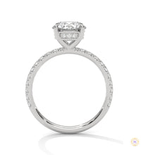 2.50 Ct. Round Lab Diamond Pavé Engagement Ring