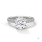 2.50 Ct. Round Lab Diamond Pavé Engagement Ring