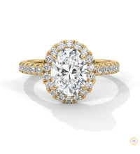 2.60 Ct. Oval Halo Diamond Ring