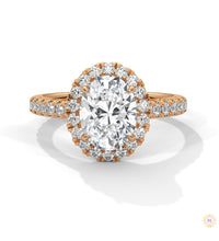 2.60 Ct. Oval Halo Diamond Ring