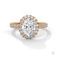 2.60 Ct. Oval Halo Diamond Ring