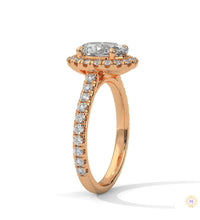 2.60 Ct. Oval Halo Diamond Ring
