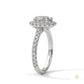 2.60 Ct. Oval Halo Diamond Ring