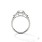 2.60 Ct. Round Lab Diamond Ring with Baguette Accents