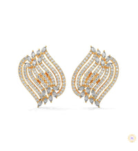 2.70 CT. Diamond Wave Statement Earrings