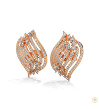 2.70 CT. Diamond Wave Statement Earrings