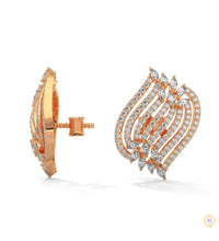 2.70 CT. Diamond Wave Statement Earrings