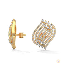 2.70 CT. Diamond Wave Statement Earrings