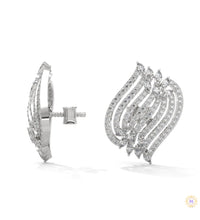 2.70 CT. Diamond Wave Statement Earrings