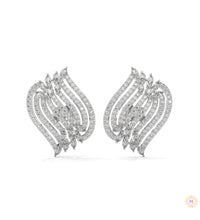 2.70 CT. Diamond Wave Statement Earrings