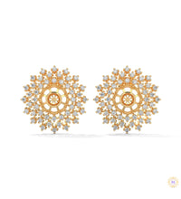 2.70 CT. Snowflake Diamond Cluster Earrings