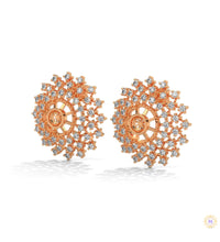 2.70 CT. Snowflake Diamond Cluster Earrings
