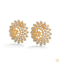 2.70 CT. Snowflake Diamond Cluster Earrings