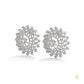 2.70 CT. Snowflake Diamond Cluster Earrings