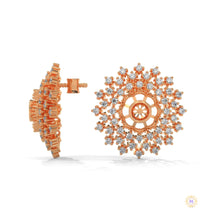 2.70 CT. Snowflake Diamond Cluster Earrings