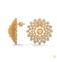 2.70 CT. Snowflake Diamond Cluster Earrings
