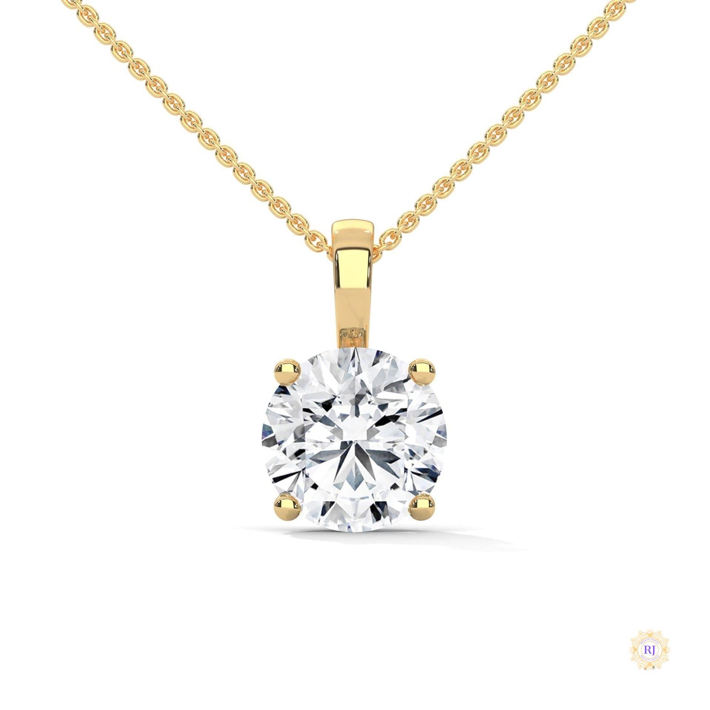 2.75 CT. Round Diamond Solitaire Pendant