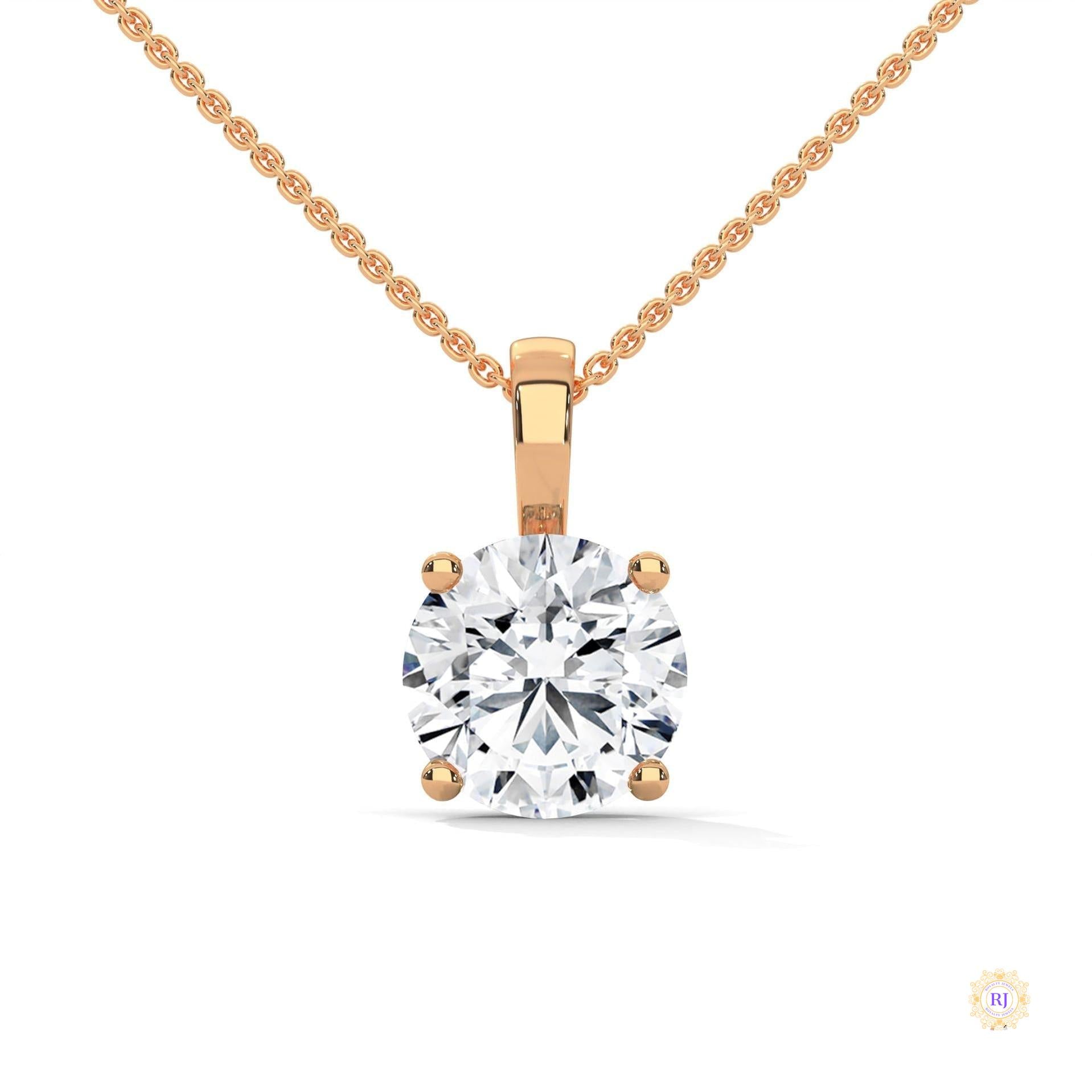 2.75 CT. Round Diamond Solitaire Pendant