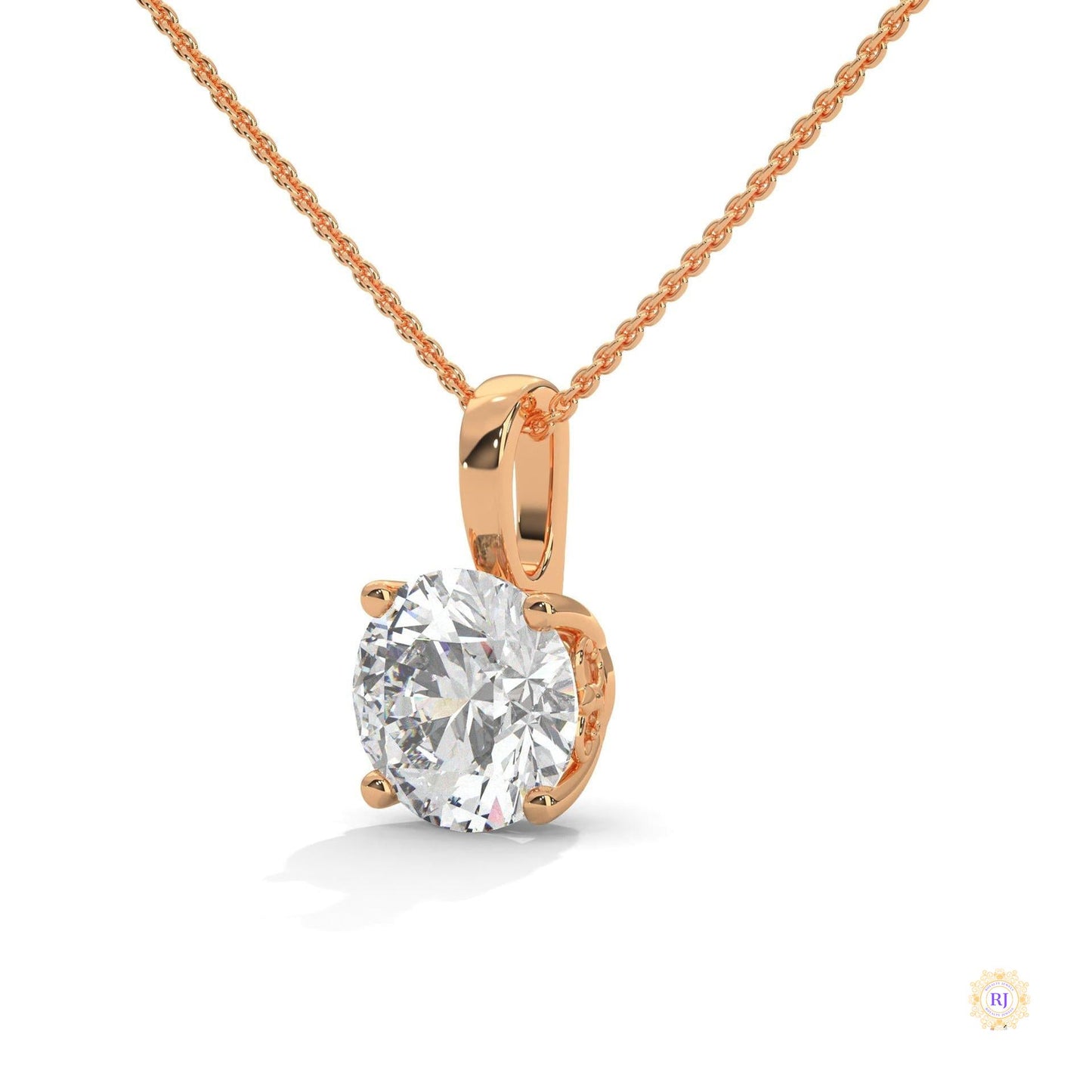 2.75 CT. Round Diamond Solitaire Pendant
