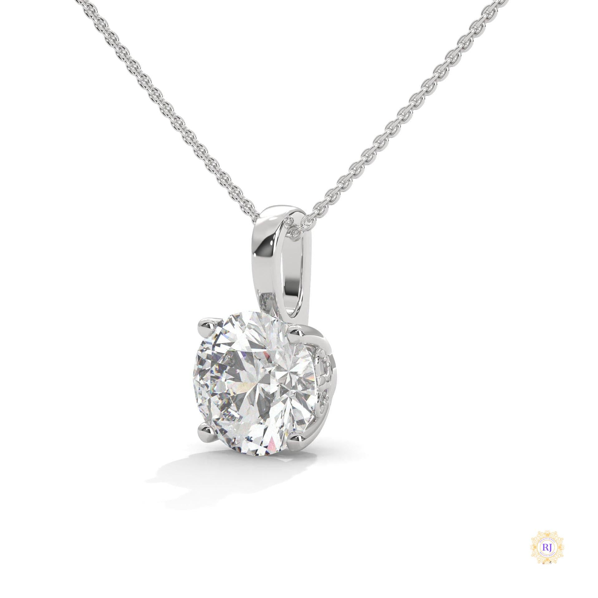 2.75 CT. Round Diamond Solitaire Pendant